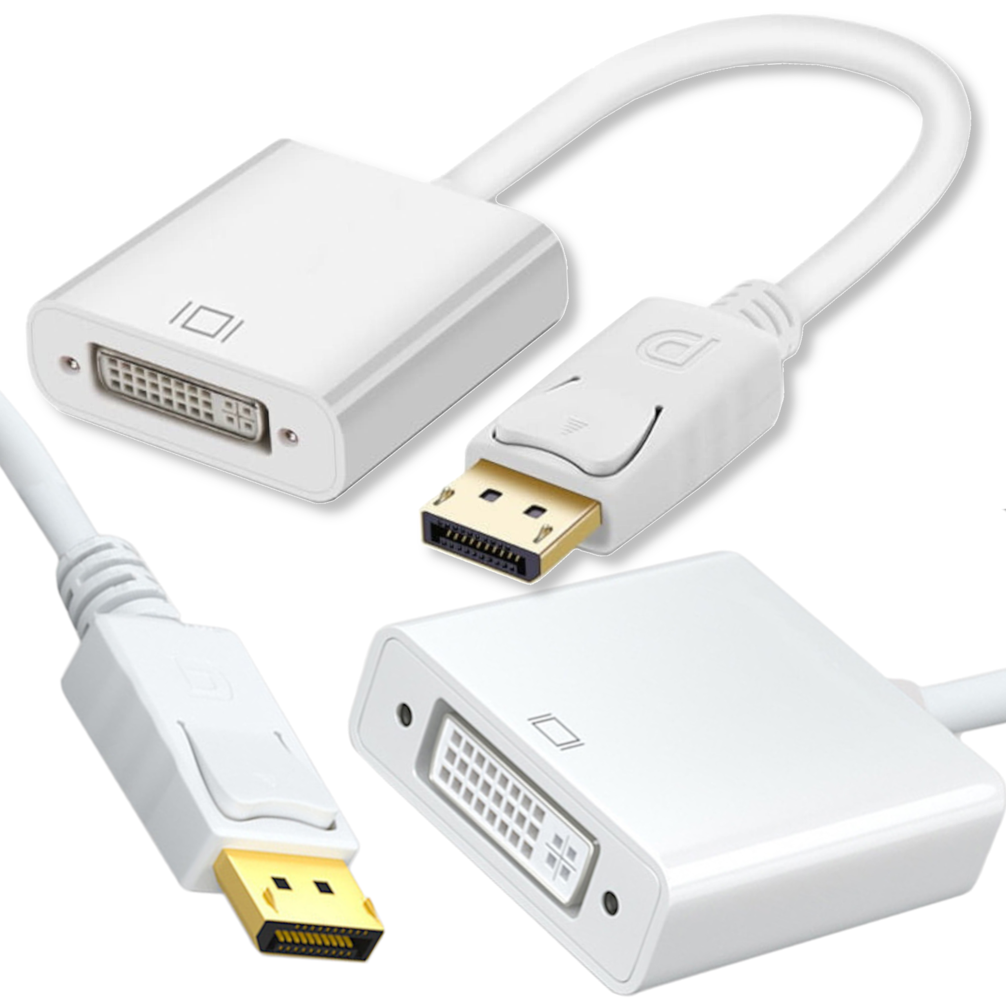Dp Displayport Auf Dvi Adapter Macbook Imac Konverterkabel