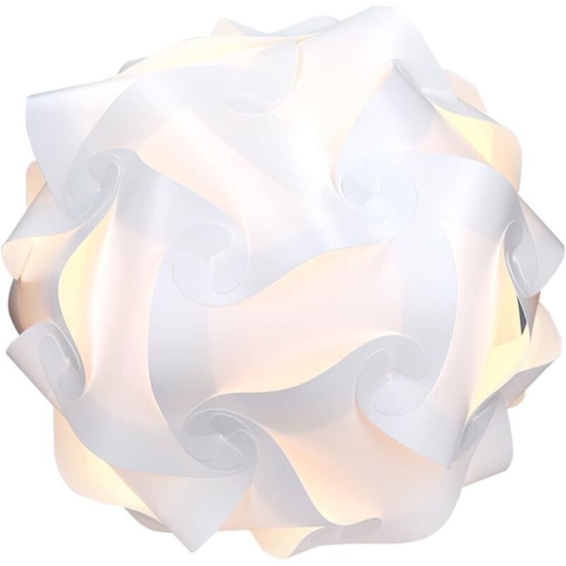 Xl Puzzle-lampe – Weiße Decken- Oder Nachttischleuchte – 30 Teile, 15 Motive, Durchmesser 40 Cm