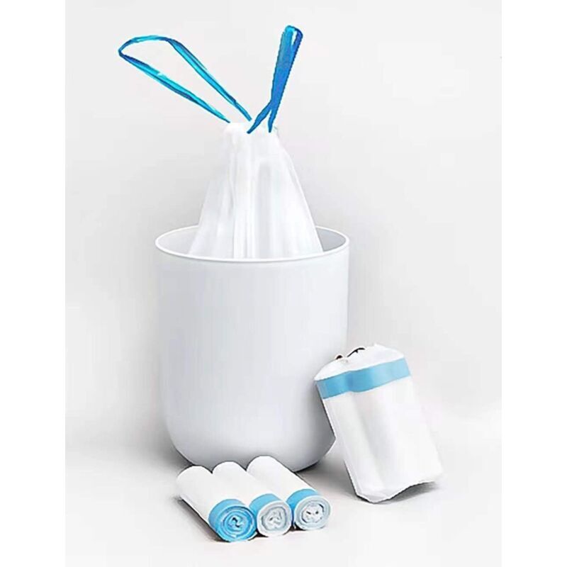 1,2 Gallonen (4,5 L) Schrumpf-müllbeutel – 80 Stück, Weiß, Für Bad, Schlafzimmer Oder Küche – Ultraweiche Innenauskleidung