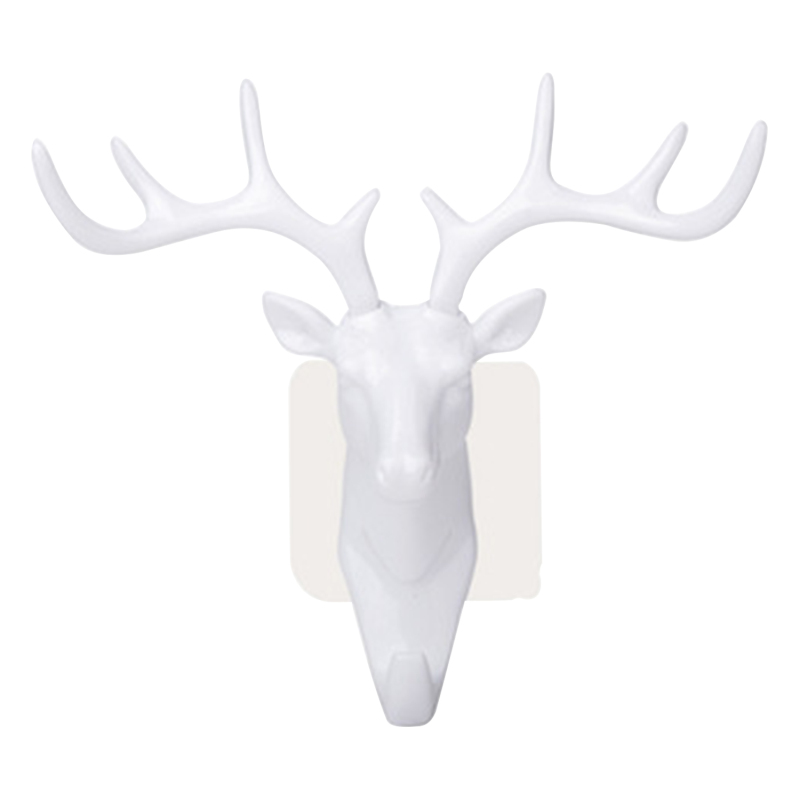 Klebehaken In Form Eines Hirsch- Oder Elchkopfes, Starke Befestigung, Handtuchhalter Ohne Bohren (badezimmer, Küche, Schlafzimmer)
