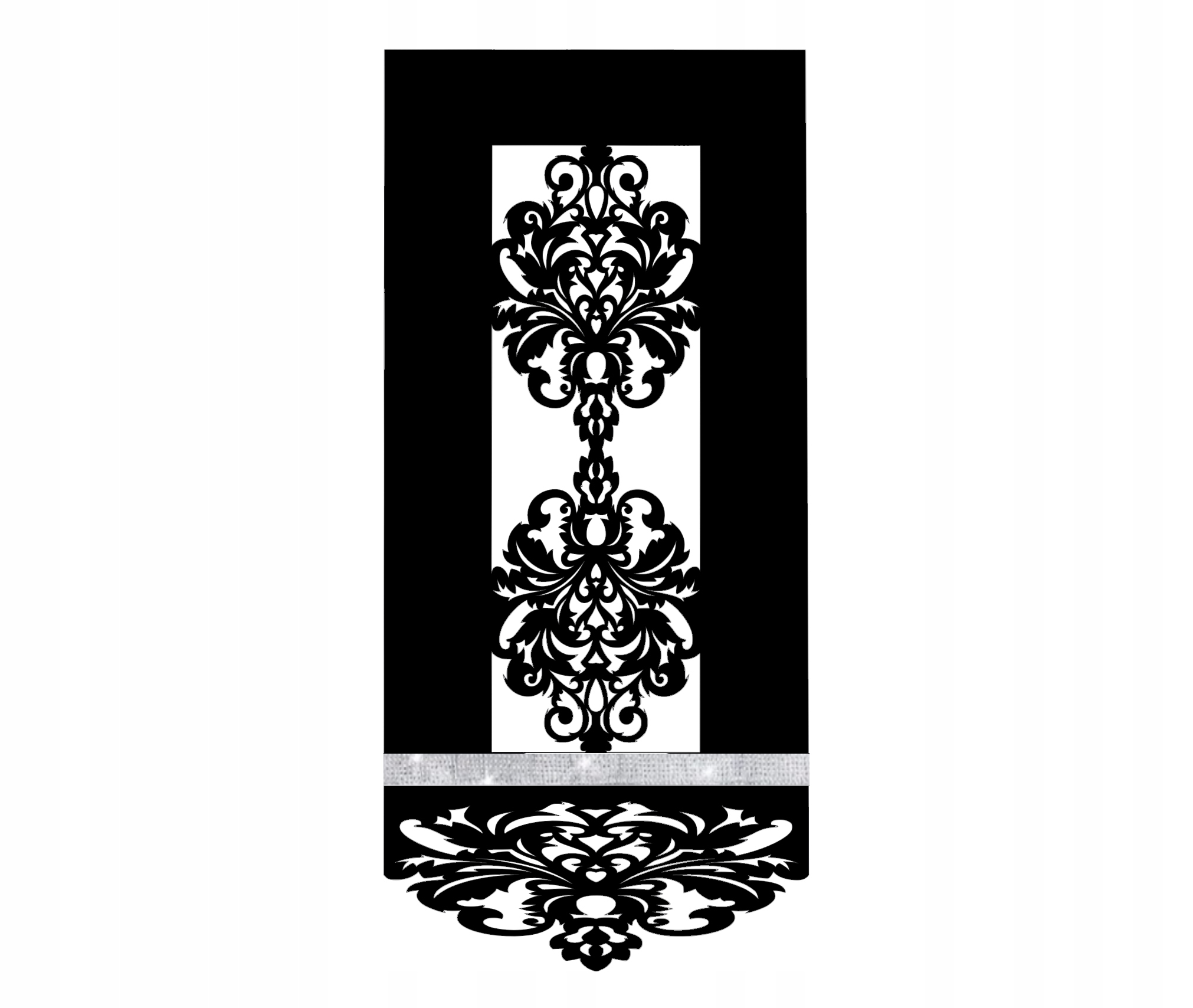 Panel P20 – Moderner Und Eleganter Durchbruchvorhang Mit Perlen – Glamour 60x130