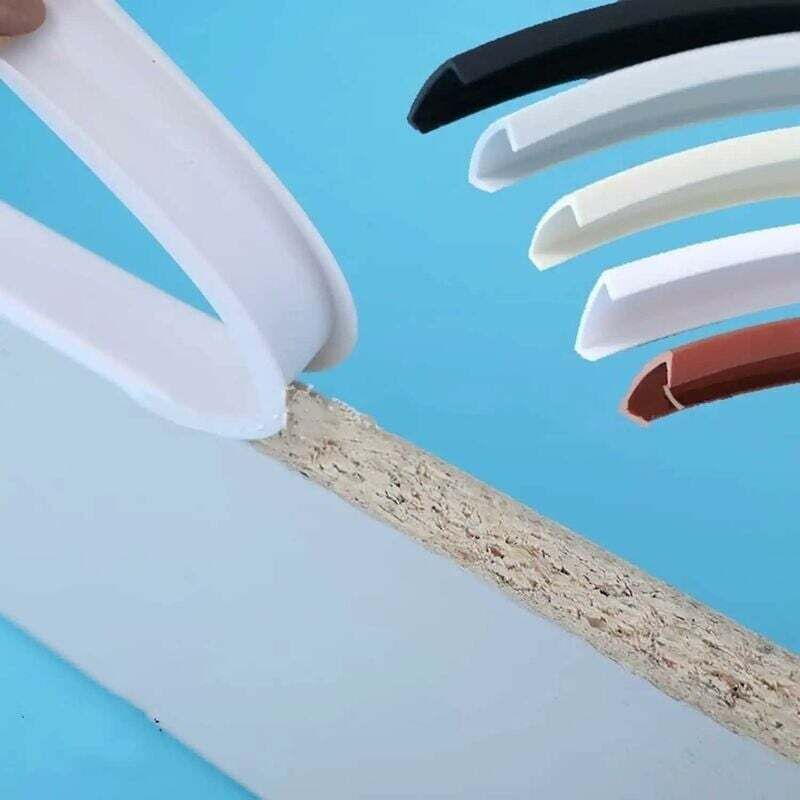 Flexibler, U-förmiger Klebeschutzstreifen Aus Pte Für Möbelkanten, 16 Mm X 3 M, Weiß, Ideal Für Reparatur Und Restaurierung – Ulisem