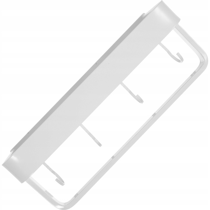 Weißes Aluminium-badezimmerregal Mit Handtuchhalter