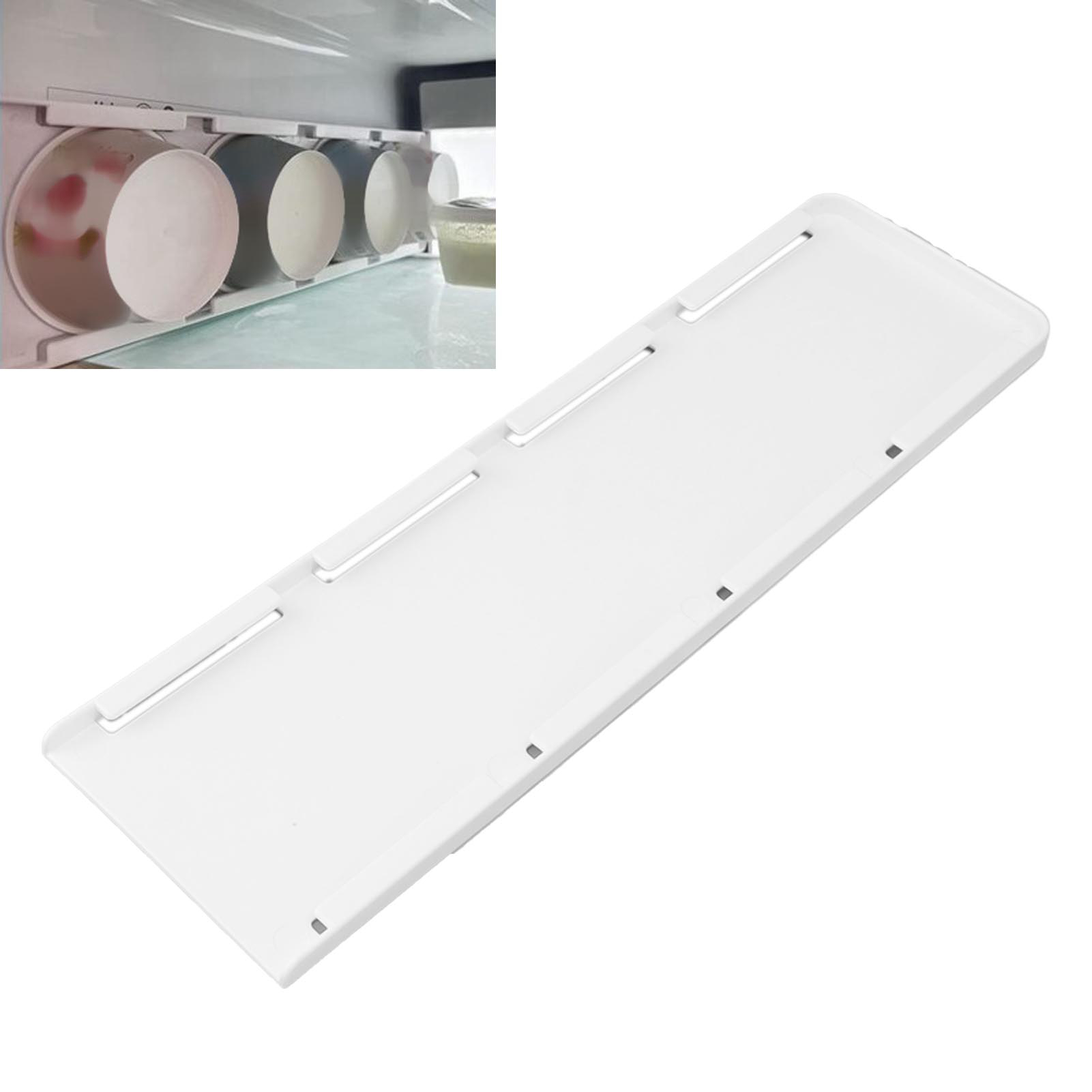 Joghurt-organizer Für Den Kühlschrank Mit 4 Fächern, Kompatibel Mit Joghurtbechern Mit Breiter 9,5 Cm Öffnung, Einfache Installation, Platzsparender Joghurt-schieberhalter Für Kleine Kühlschränke