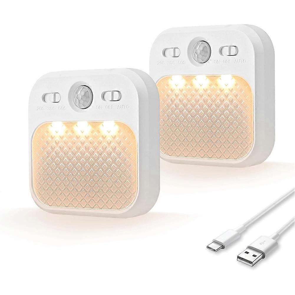 Intelligente Infrarot-personensensor-lampe Für Kleiderschrank, Flur, Treppenhaus, Küche, Schlafzimmer – Automatisches Aufladen – Nachtlicht
