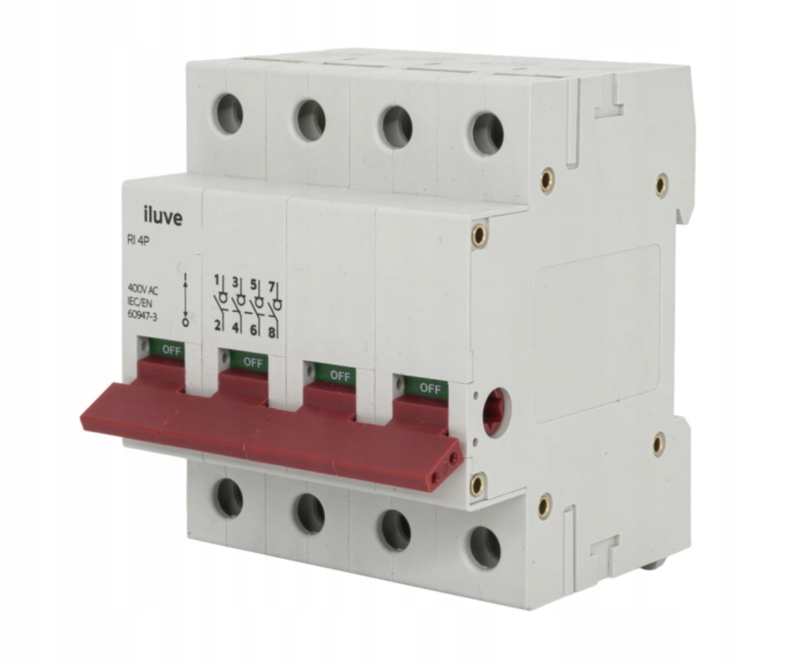Iluve Ri 100a 4p Lasttrennschalter 100a 4z 4m 400v Ac Am-i06040-00