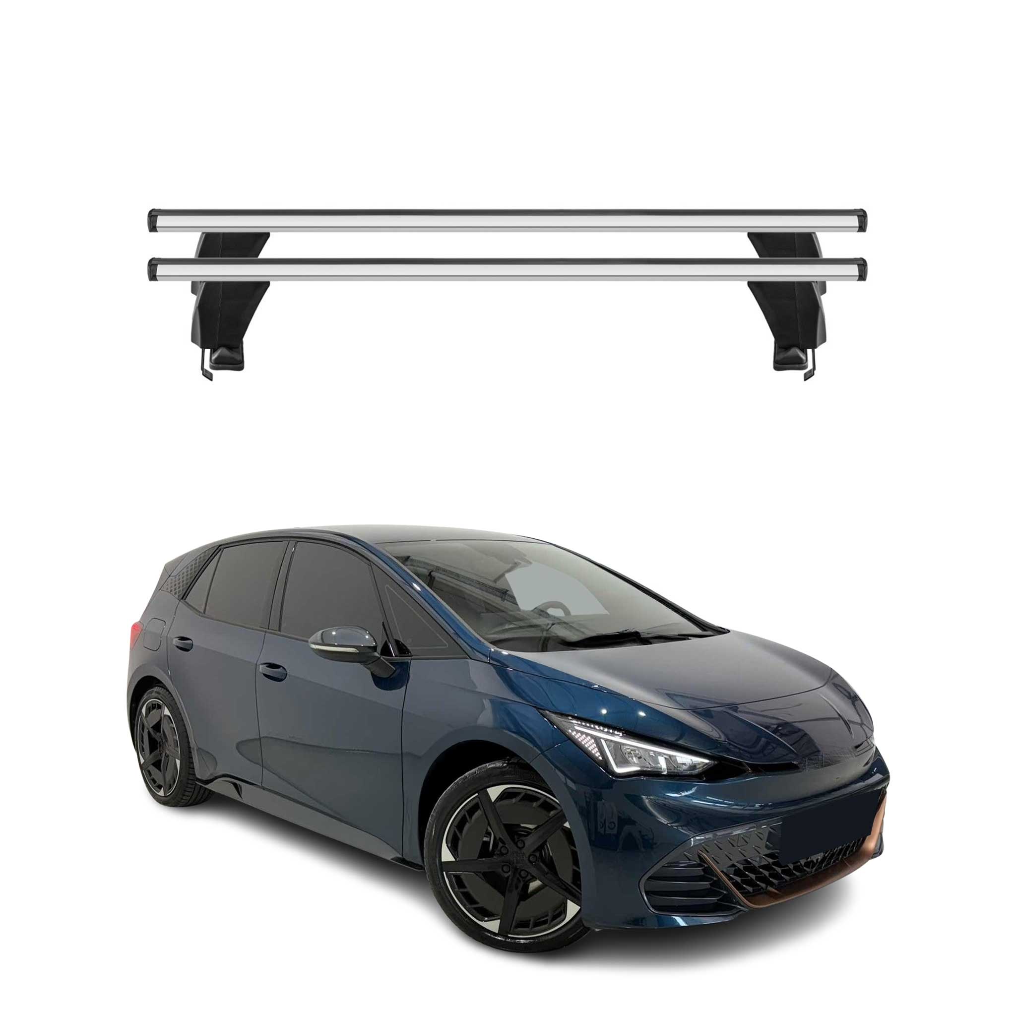 Omac Dachträger Querträger Alu Für Cupra Born 2024-2026 Fl – Abschließbar – T-nut – City-crash-getestet – Max. 50 Kg Silber