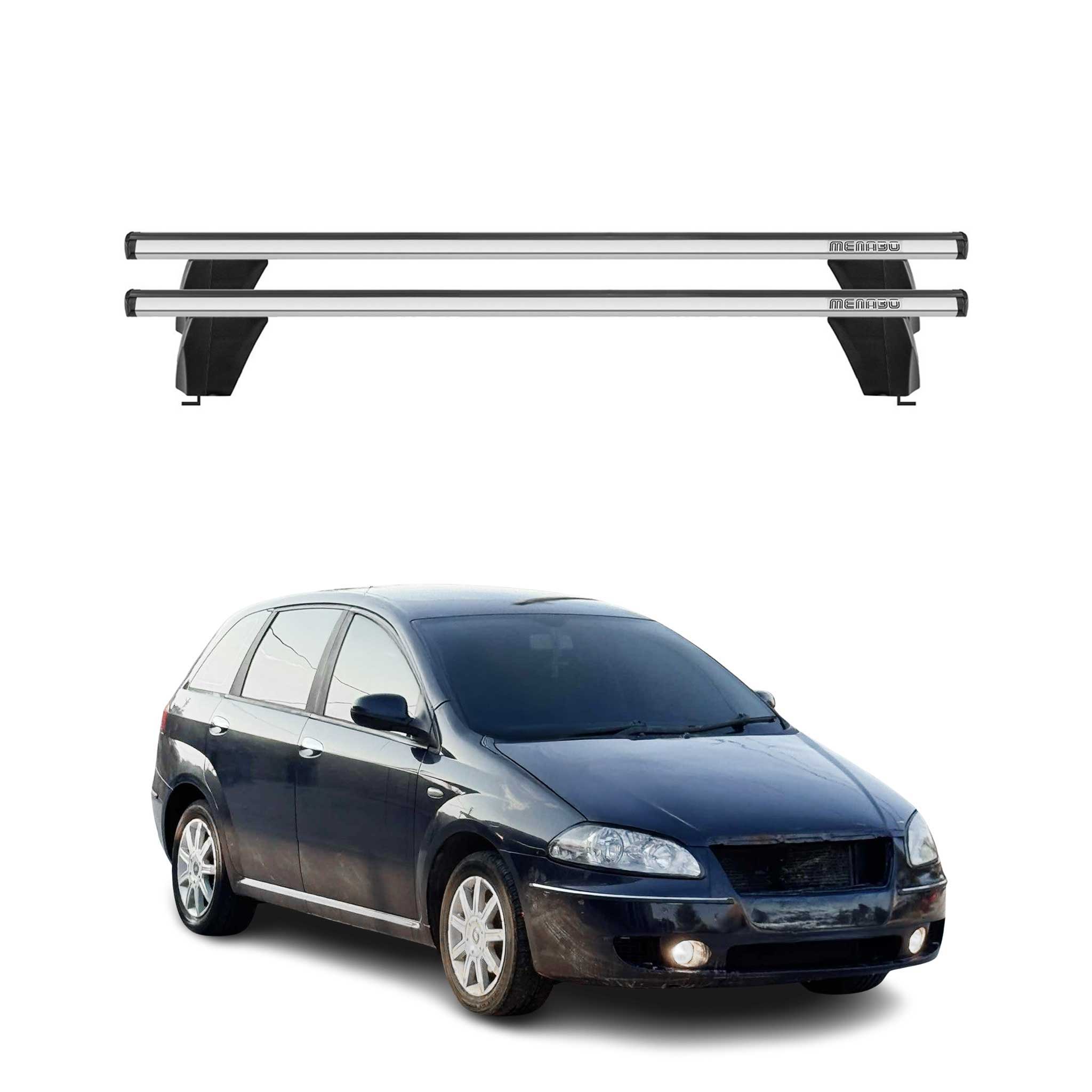 Omac Dachträger Querträger Alu Für Fiat Croma 2005-2010 – Abschließbar – T-nut – City-crash-getestet – Max. 75 Kg Silber