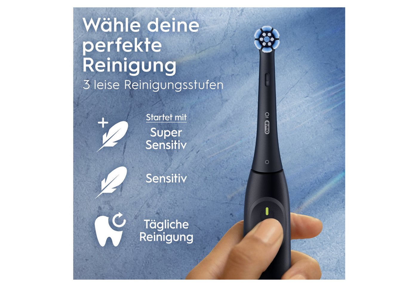 Oral-b Io Series 2, Mit Reiseetui Night Black Elektrische Zahnbürste Bild 5