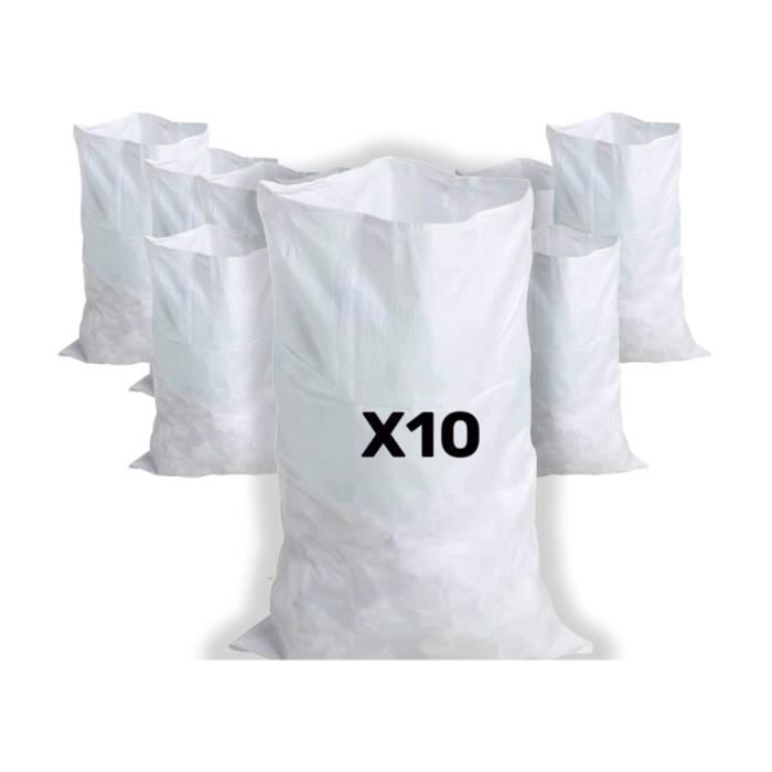 Professionelle Schutt- Und Bauschuttsäcke - 55 X 95 Cm - Tragkraft 55 Kg - Gewebtes Polypropylen - Wiederverwendbar