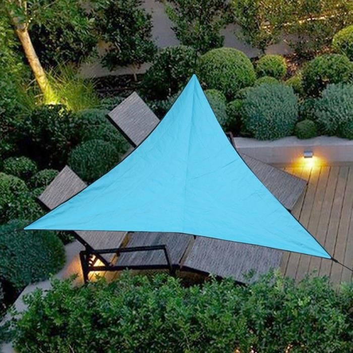 Wasserdichter Dreieckiger Sonnenschutz Für Garten Und Terrasse, 4x4x4m, Blau.