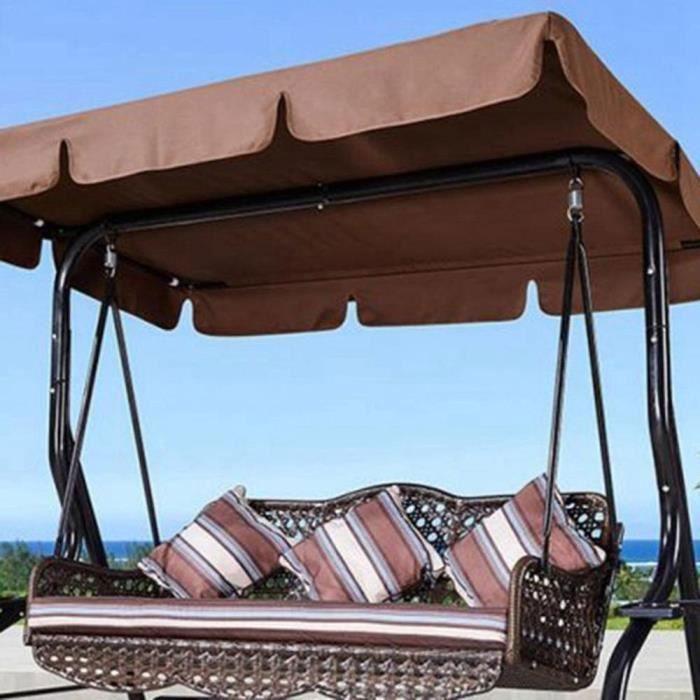 Oberer Abdeckdeckel Für Schaukelgestell – Für Garten, Terrasse Oder Hof, Sonnenschutz In Mehrfarbigem Braun