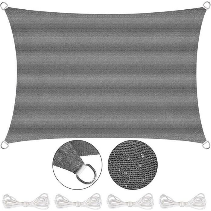 Sonnenschutz-vorhang - 3x4 M - Grau Graphit