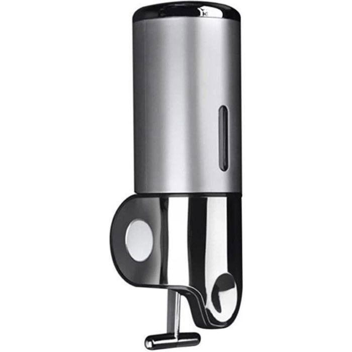 Wandseifenspender, Silber, Fassungsvermögen 500 Ml, Aus Edelstahl Und Kunststoff.