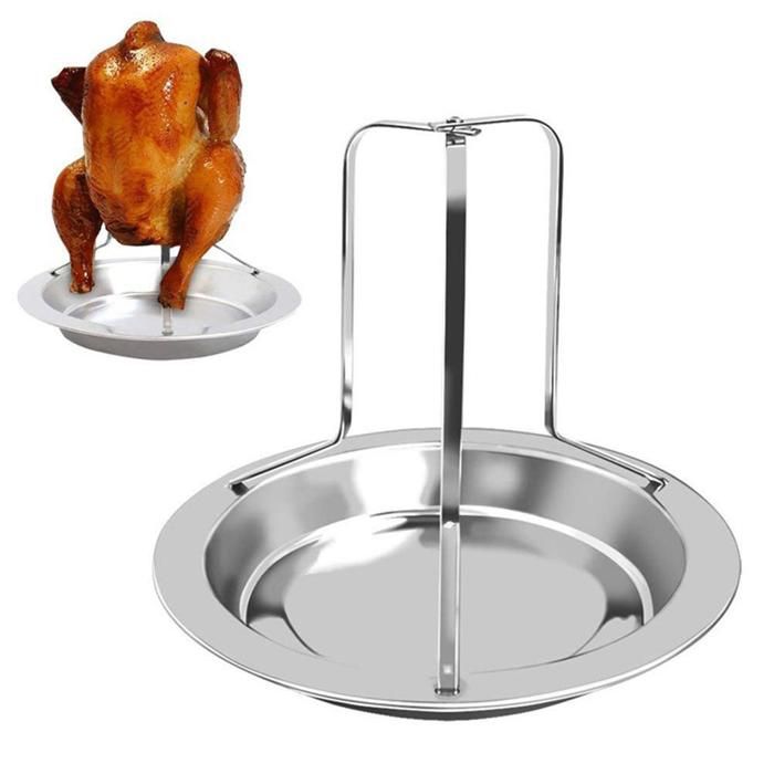 Vertikaler Edelstahl-barbecue-rost - 19,5 X 17 Cm - 165 G - Farbe Silber