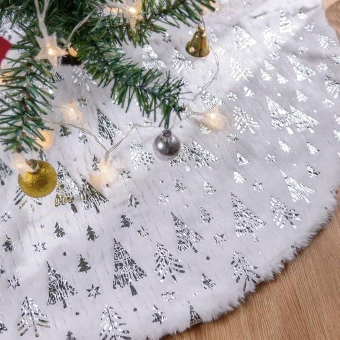 Weihnachtsbaumrock 78 Cm, Kissen, Decke Und Bodenabdeckung Für Tannenbaum (silber)
