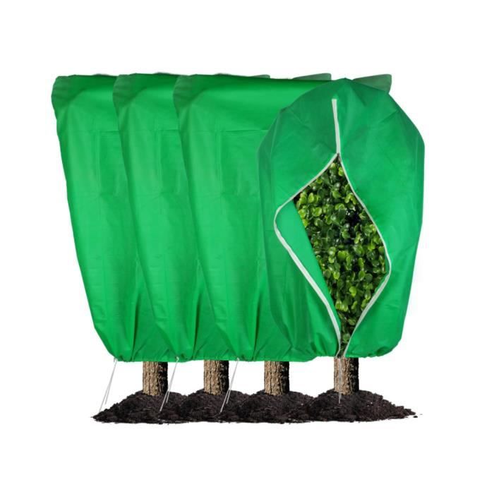 Vlies-pflanzenschutzhaube - 80 G/m² - 120x180 Cm - 4er Pack - Grün