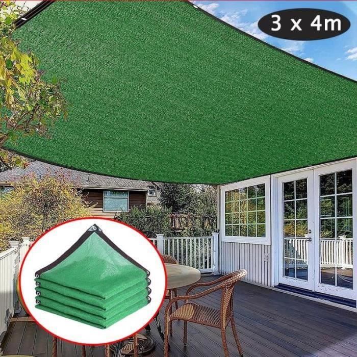 Schattennetz Für Den Garten, 3 X 4 M, Sonnenschutz Und Uv-schutz Aus Hochdichtem Pehd.