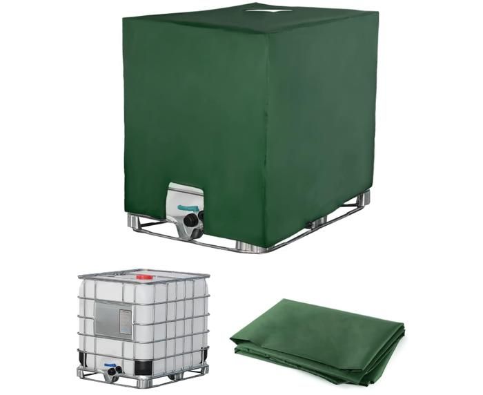 Ibc-1000l-tankabdeckung, Wasserspeicher-abdeckung, Uv- Und Staubschutzhülle (116 X 100 X 120 Cm, Grün)
