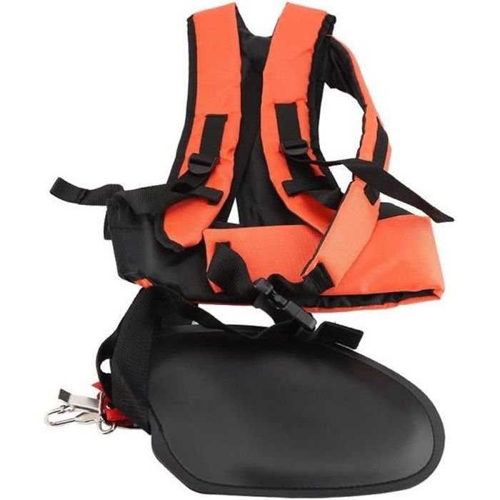 Harnais Für Freischneider - Professionell - Doppelgurt - Gewichtsverteilung - Farbe Orange - Nylon