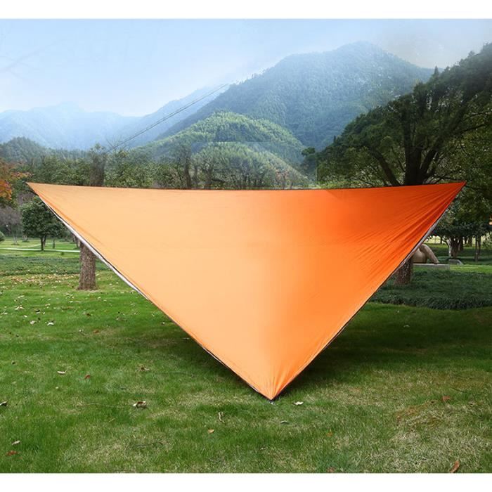 Orange - Dreieckiges Vordach 3x3m, Außenschutzplane - Einfache Sonnenschutzplane Für Den Außenbereich