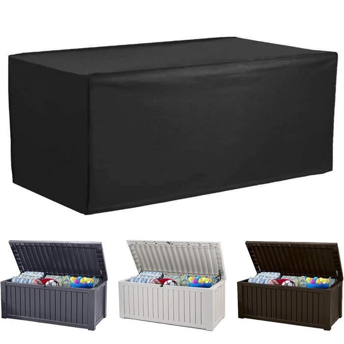 Uv-beständige Und Wasserdichte Schutzhülle Für Gartenschrank 158x76x69cm (schwarz)
