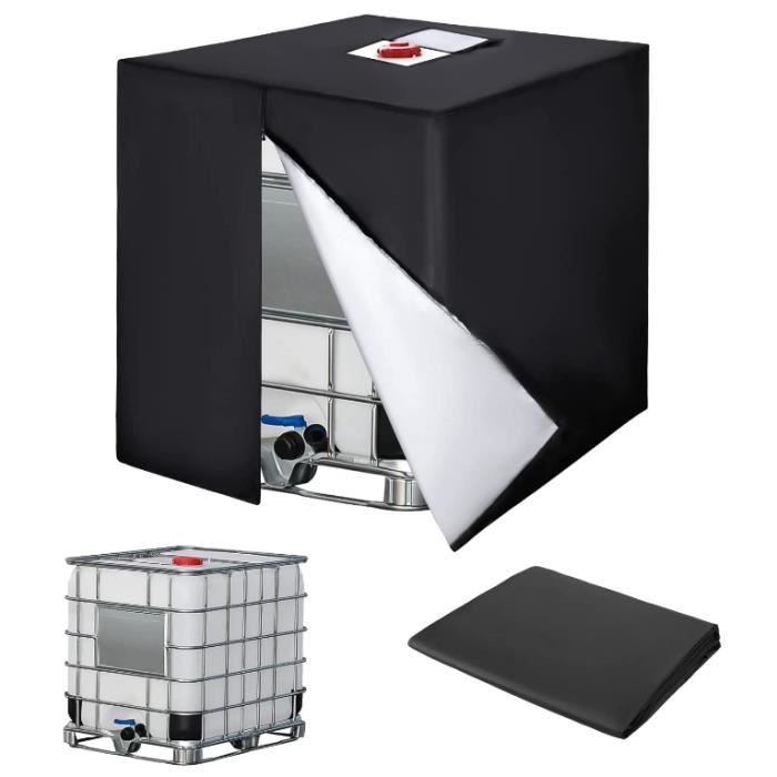 Ibc-tankschutzhaube - Uv-beständig - 120x100x116 Cm - Schwarz