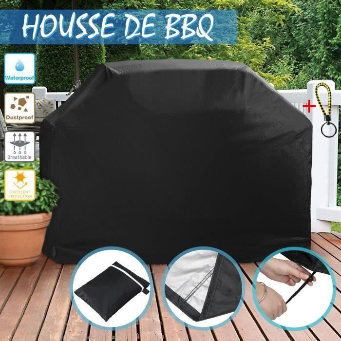145 X 61 X 117 Cm Schutzabdeckung Für Grill, Wasserdichte Gartenabdeckung, Schwarze Außen-grillplane