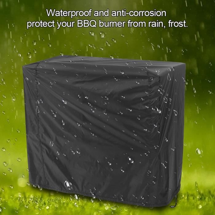 Wasserdichte Außen-barbecue-abdeckung - Grillschutz - Maße 80 X 66 X 100 Cm - Schwarz - Polyester