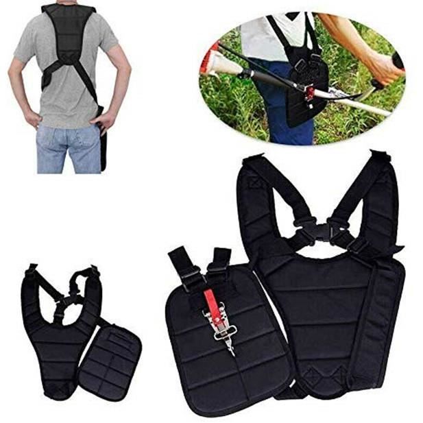 Doppelknopf-harnisch Für Freischneider - Praktischer Riemen Aus Schwarzem Nylon.