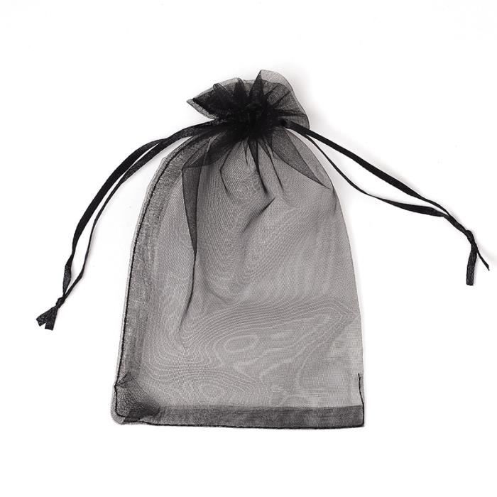 Wiederverwendbare Obstschutzbeutel - Schwarz - 20x30 Cm - Packung Mit 50 Stück