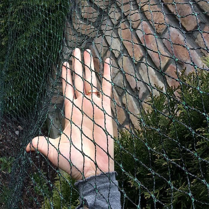 Vogelschutznetz Aus Nylon Für Die Fischzucht, 8 X 8 M, Schwarz