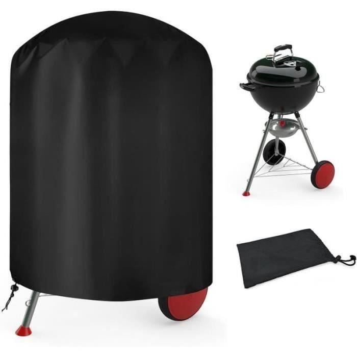 Runde Außen-barbecue-abdeckung, Schutzplane Aus 210d Oxford-gewebe, Uv-beständig Und Wasserdicht, 70 X 70 Cm.