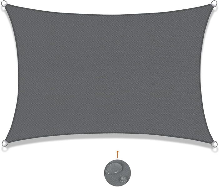 Rechteckiger 2x3m Schattenspender Aus Wasserdichtem Material Mit Uv-schutz.