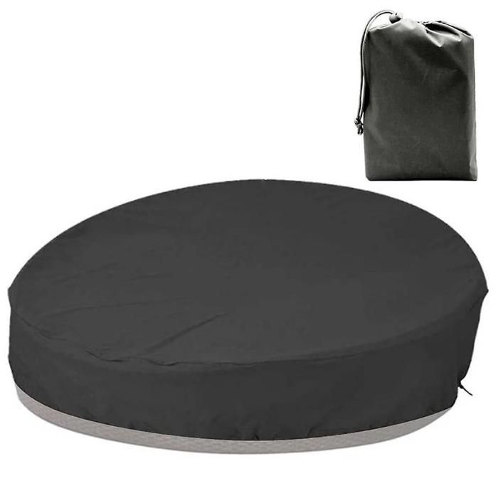 Schutzhülle Für Runde Garten-schlafsofas, Aus Robustem Oxford-gewebe, Wasserdicht Und Uv- Sowie Wetterbeständig.