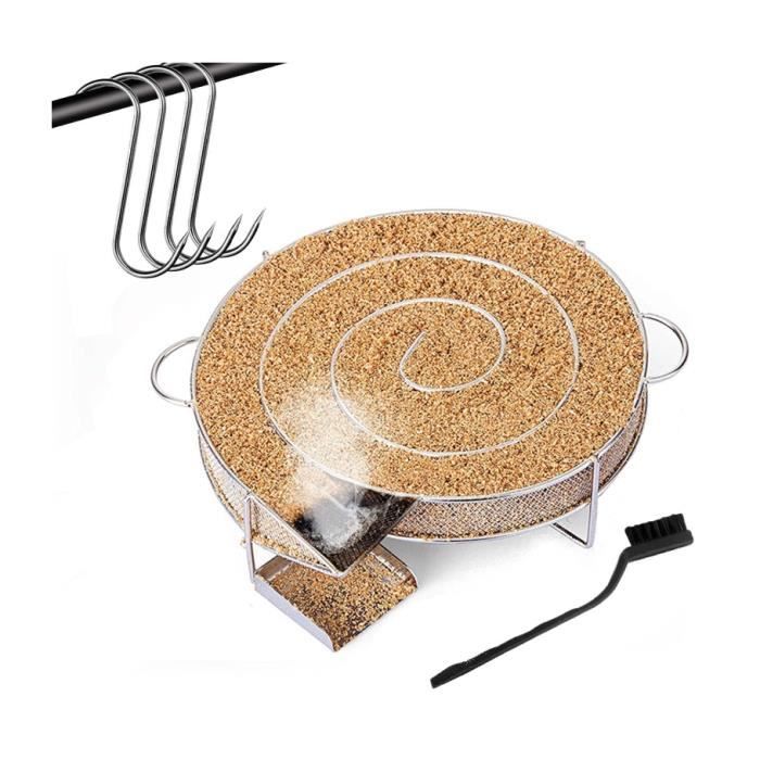 Kaltrauchgenerator – Räuchergerät Mit Metallspirale – 4 Haken Inklusive – Ideal Für Fleisch Und Fisch
