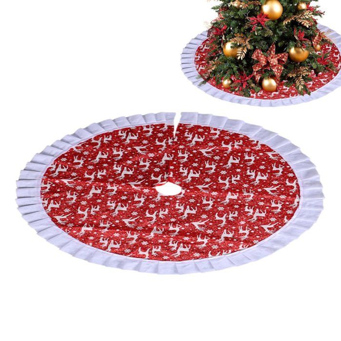 36-zoll-weihnachtsbaumrock, Dekorationen Und Bodenläufer, Große Tannenbaumröcke (c)