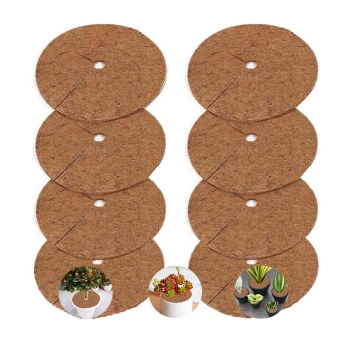 Natürliche Kokosfaser-mulchmatte - Set Von 8 Stück À 20 Cm - Kälteschutz