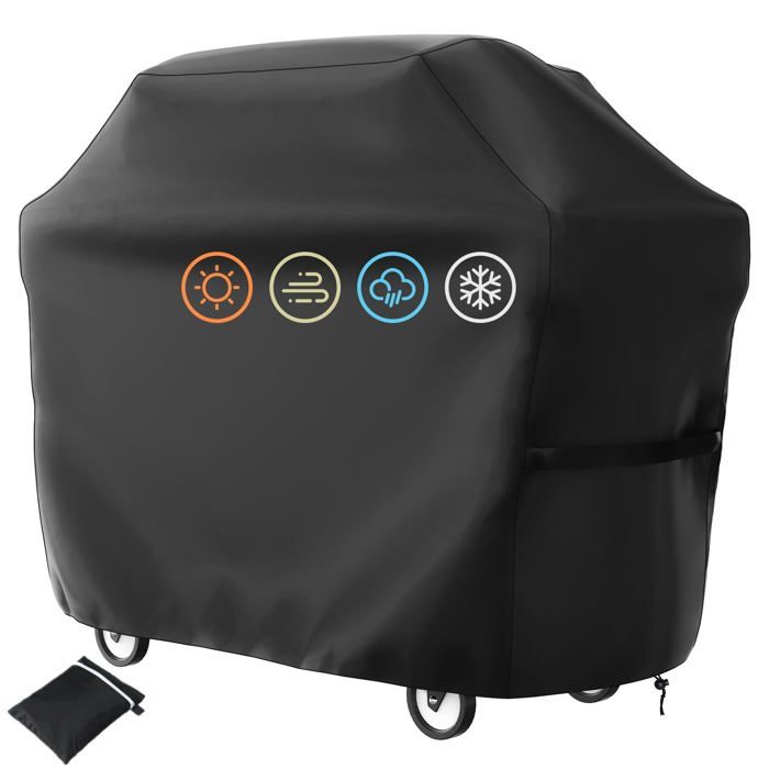 Wasserdichte Barbecue-abdeckung Mit Tasche Und Kordel, Schutz Für Grill (145x61x117cm)