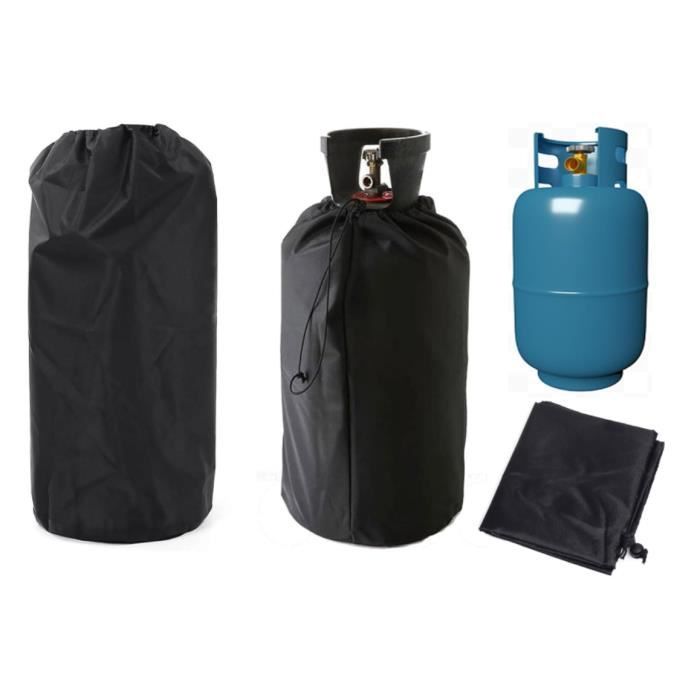 2 Gastankhüllen - 31 X 59 Cm - 210d Oxford-stoff - Schutz Für Den Grill - Mit Kordelzug