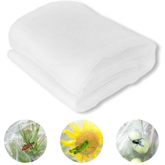 Insektenschutznetz Für Den Garten, 60 Maschen, Schutz Für Pflanzen, Früchte, Blumen Und Kulturen (10 X 2 M)