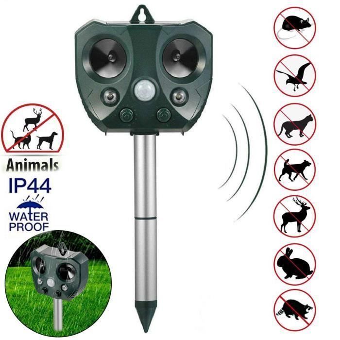 Ultraschall-abwehrgerät Für Katzen, Hunde Und Mäuse - Einstellbare Frequenz Zum Schutz Von Gärten Vor Schädlingen