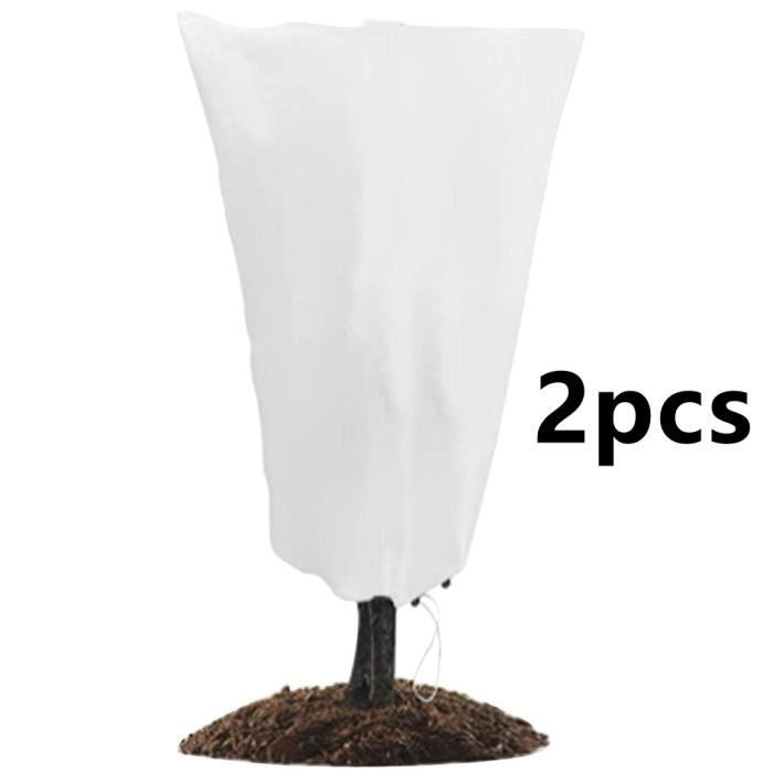 Überwinterungsschutz Für Pflanzen - Vlies - 80x60cm - 2er Set - Schutz Vor Frost Und Wind