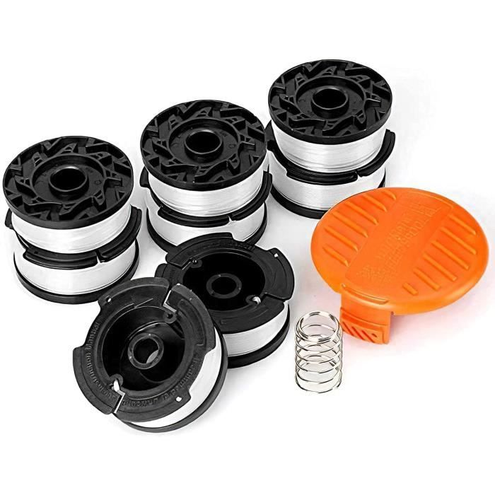 Ersatzspulen Für Den Black & Decker Freischneider, Ø 1,65 Mm, Länge 12,1 M, Artikelnummer Af-100-3zp (6 Spulen)