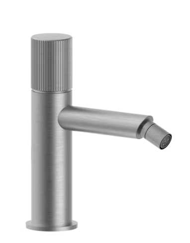 Bidetmischer, Steel Looking. Paffoni Serie Jo Jo131st Messing - Steel Looking