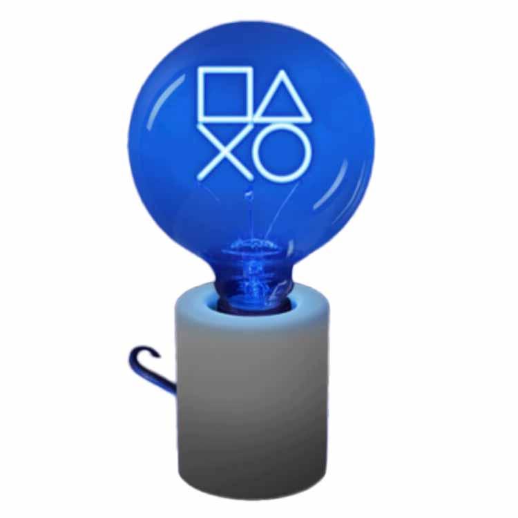 Paladone Playstation Neon Bulb Led Tischlampe Blau 24,3 Cm
