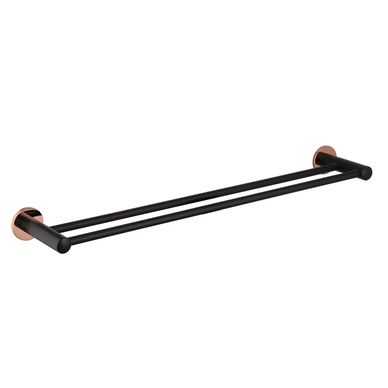 Paulgurkes Handtuchstange 2er Matt-schwarz Rose-gold Bad-acessoire