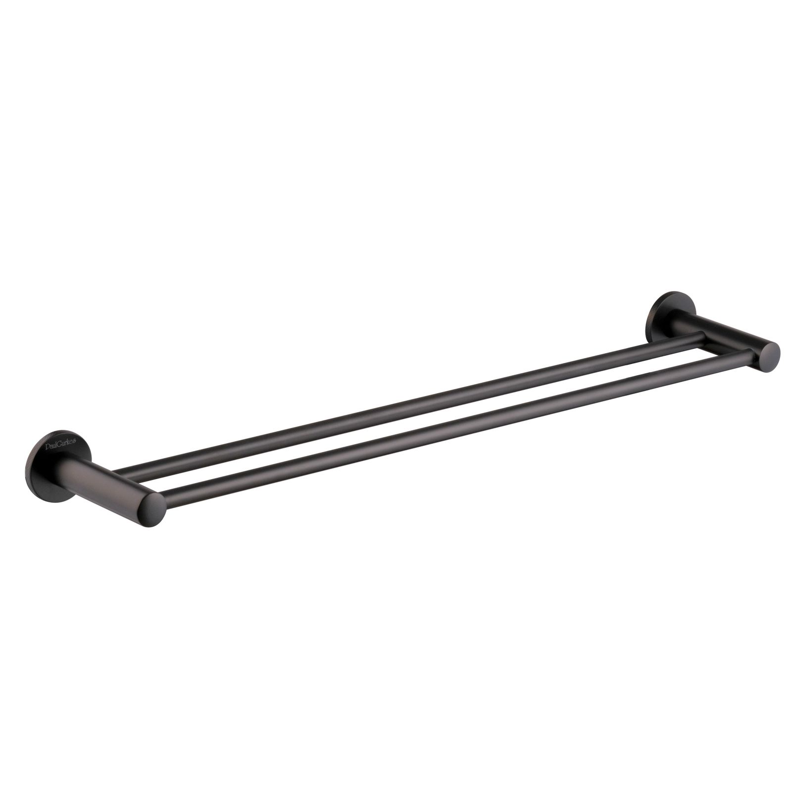 Paulgurkes Handtuchstange 2er Matt-schwarz Bad-acessoire Serie Nox