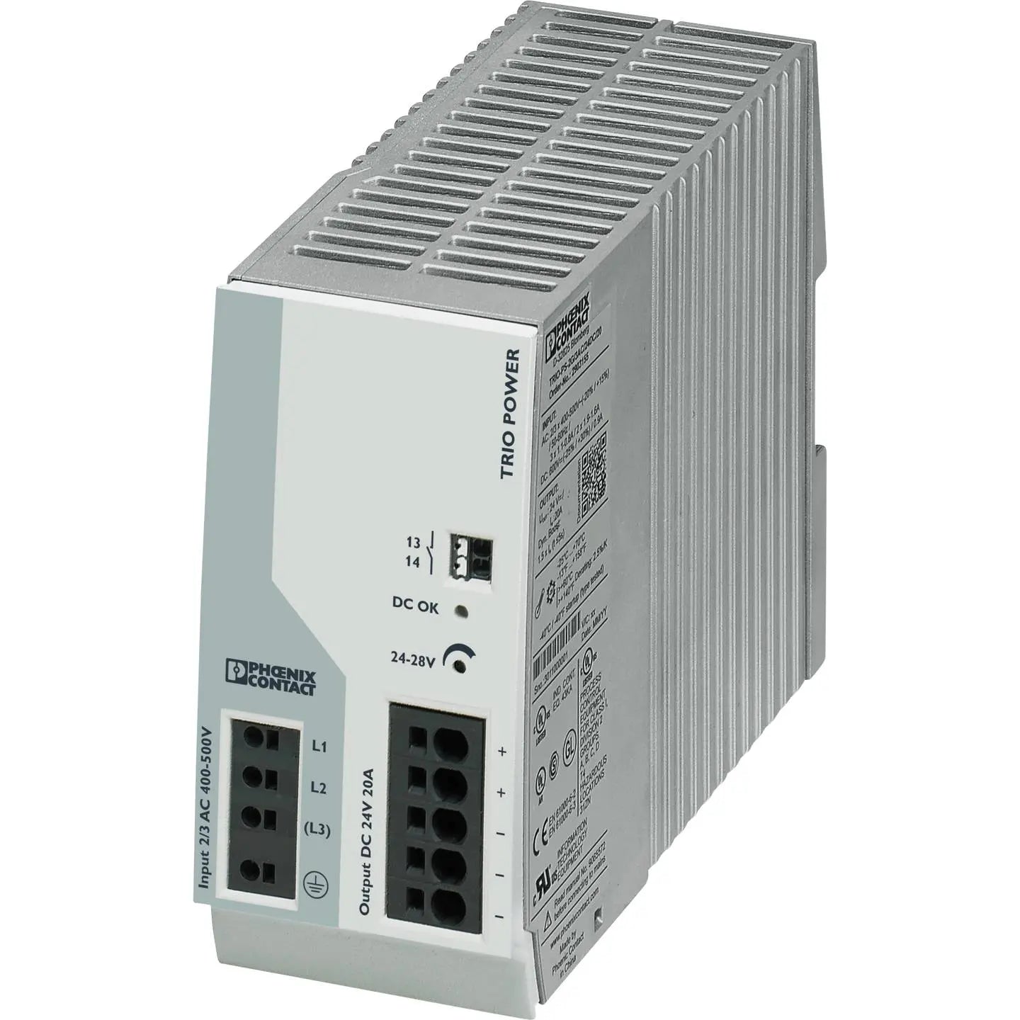 [neuwertig] B-ware Phoenix Contact Netzteil Stromversorgung Hutschienen Din Rail Trio Power 24 V