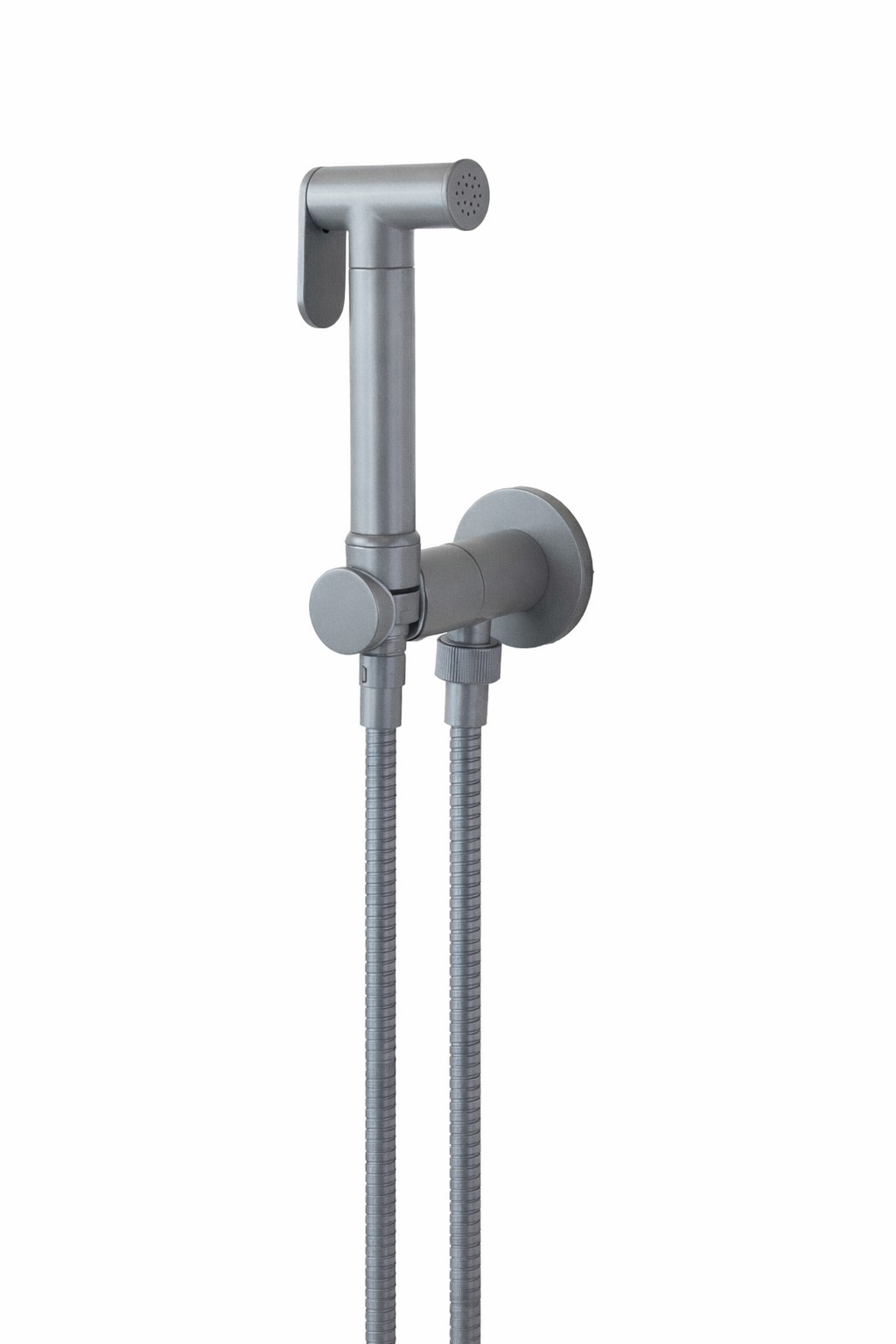 Wc-reinigungsset Mit Hydrobürste Und Abschaltbrause In Farbe Light Stone Pollini Acqua Design Jessy Shop000106 Grau